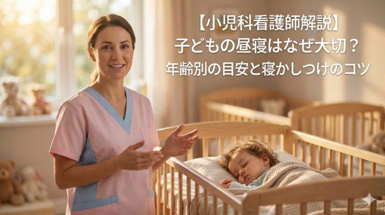 [Pediatric nurse explanation] Why is it important for children to take a nap? Age specific guidelines and tips for getting them to sleep