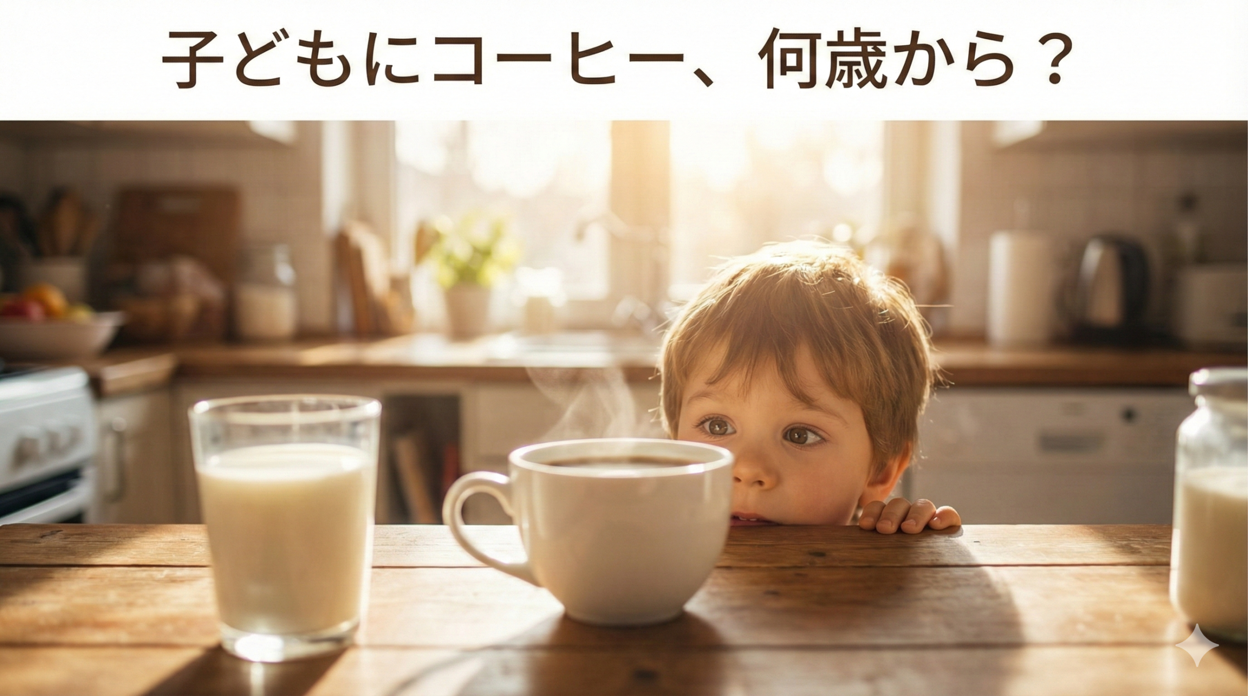 When can you start giving your kids coffee?