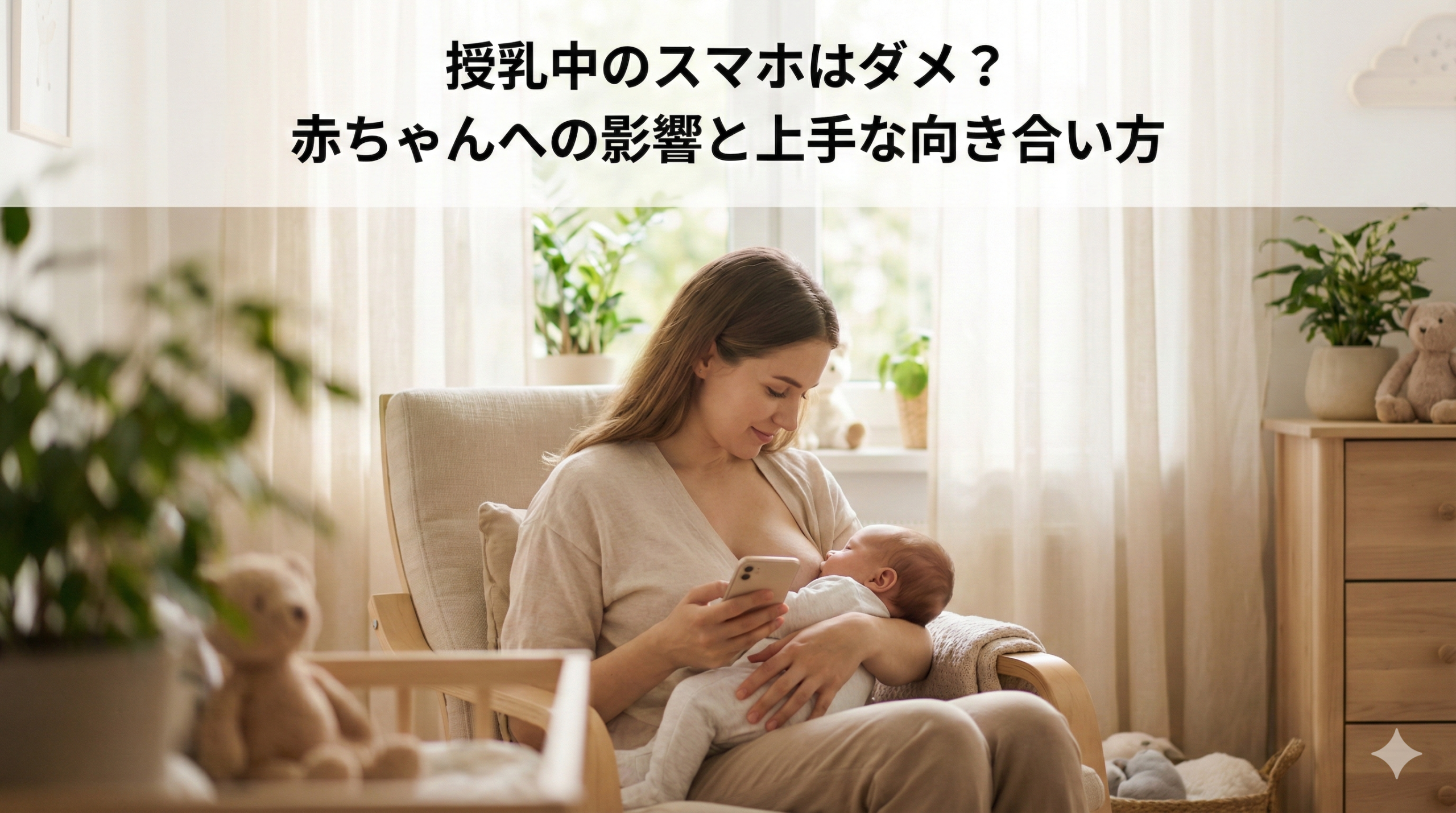 Is it bad to use a smartphone while breastfeeding? The effects on the baby and how to deal with them