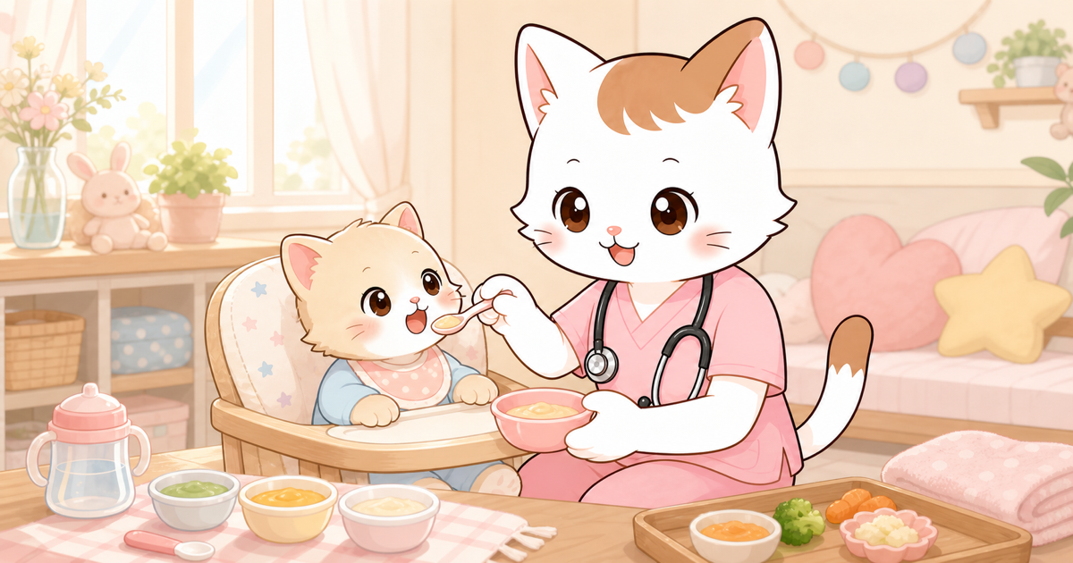 離乳食の進め方完全ガイド｜初期・中期・後期・完了期の量・固さ・食材を月齢別に解説